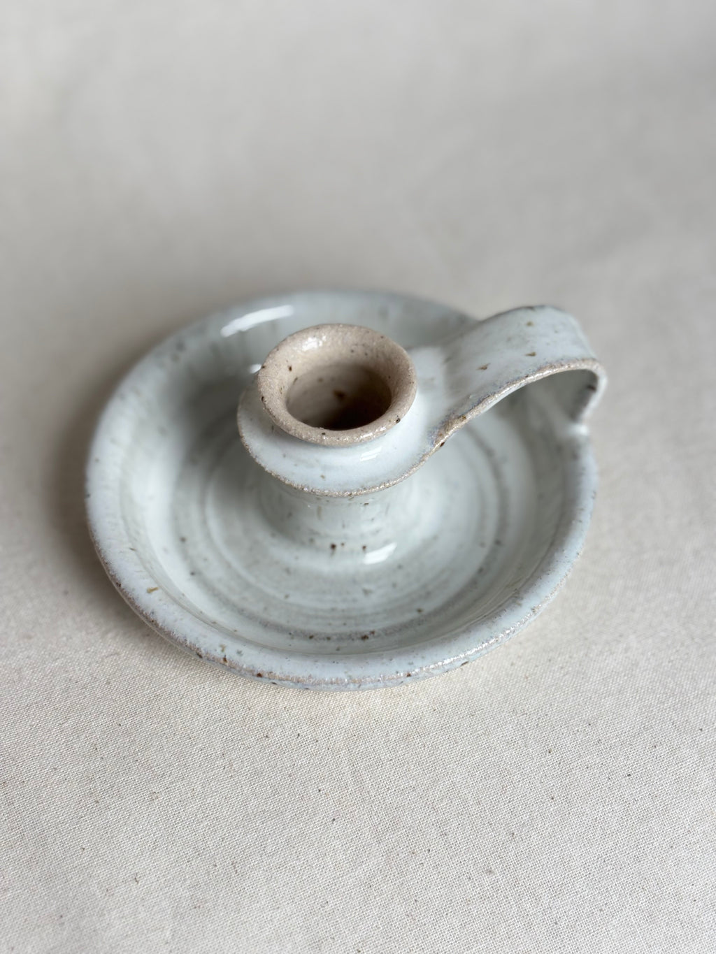 Candlestick holder in snow