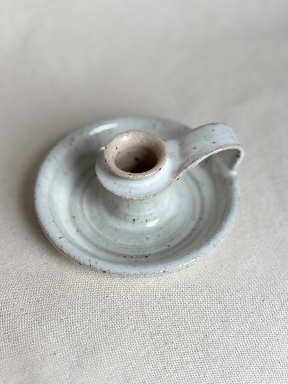 Candlestick holder in snow