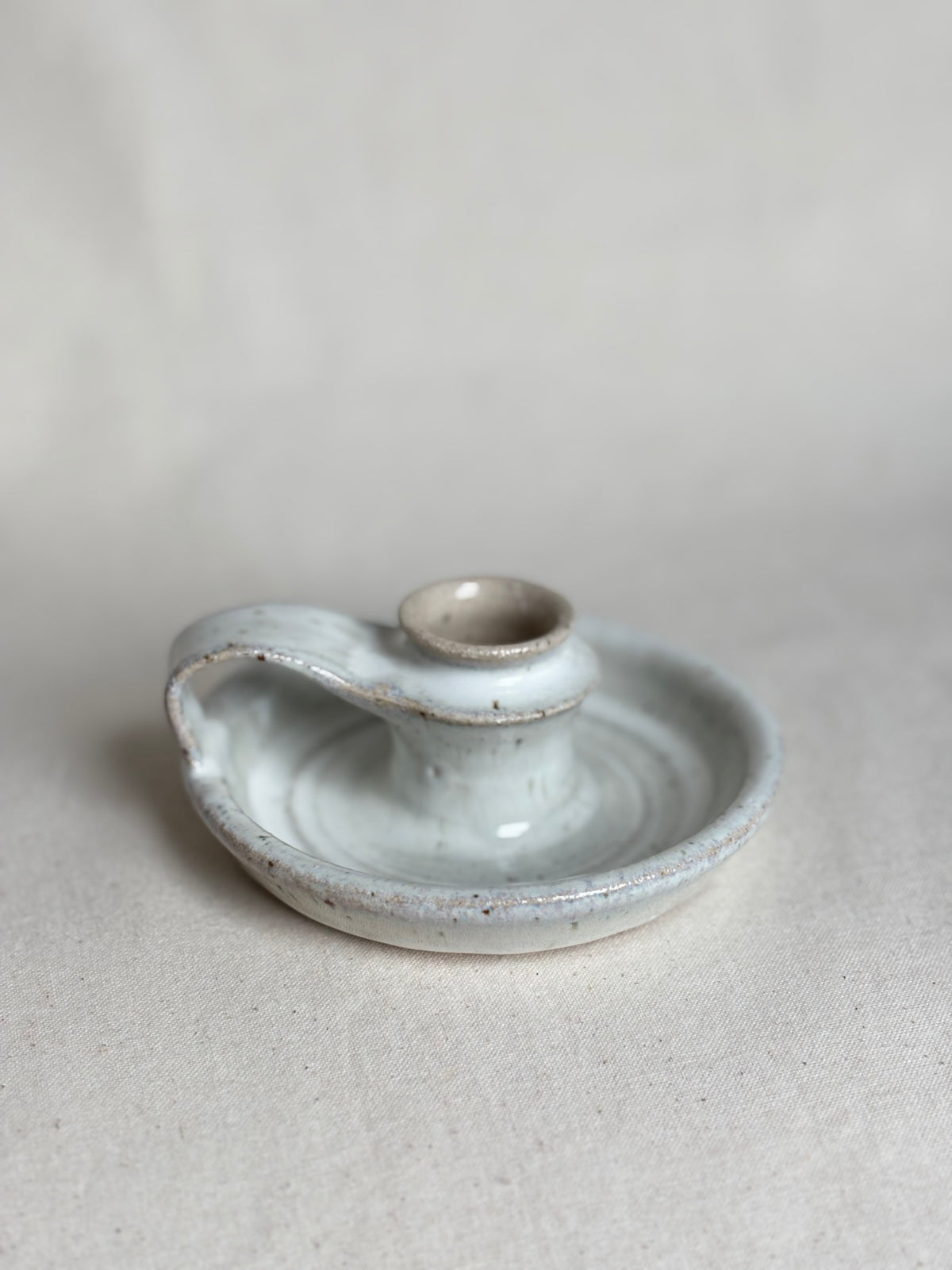Candlestick holder in snow