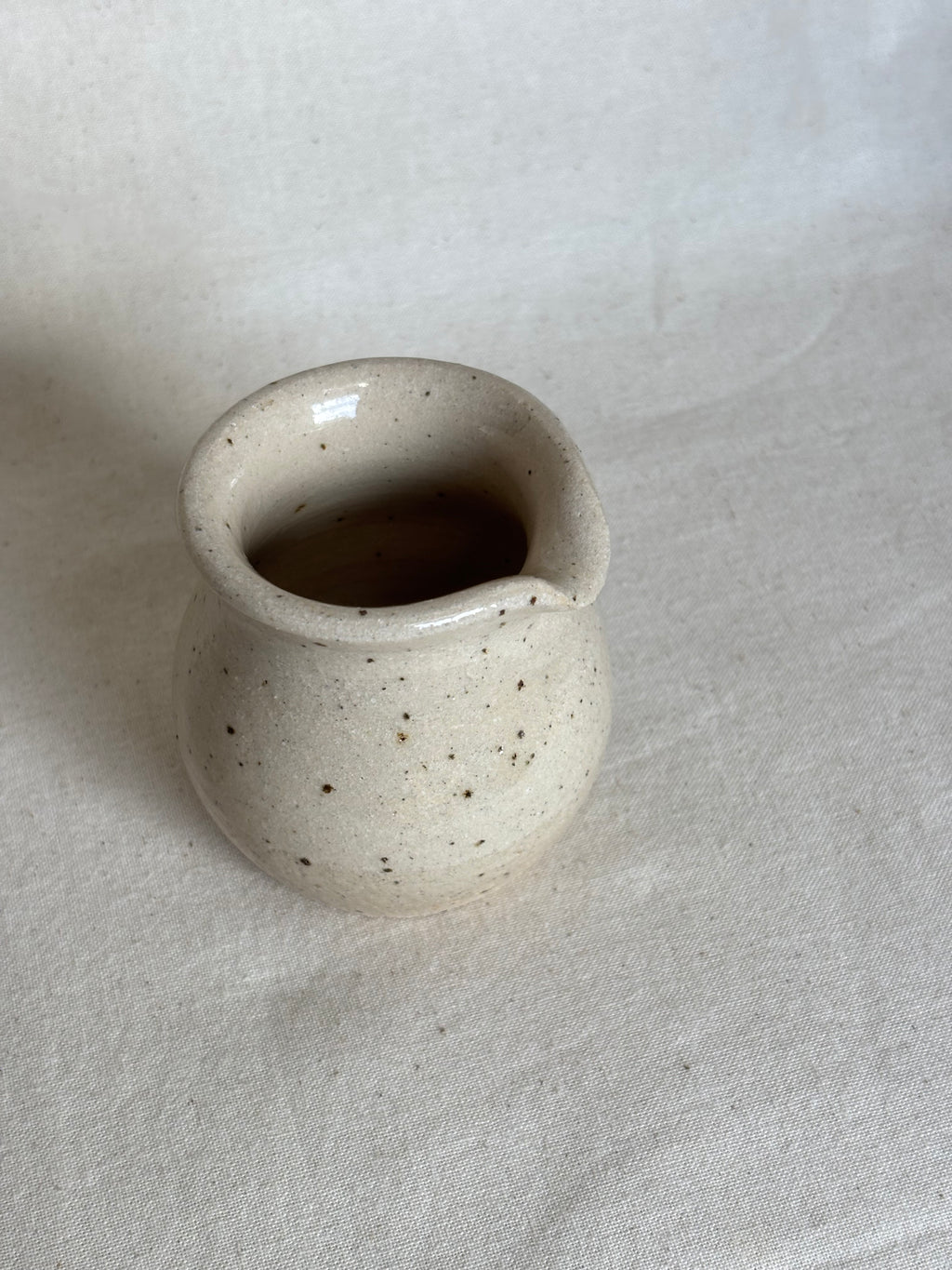 Mini milk jug - clear glaze
