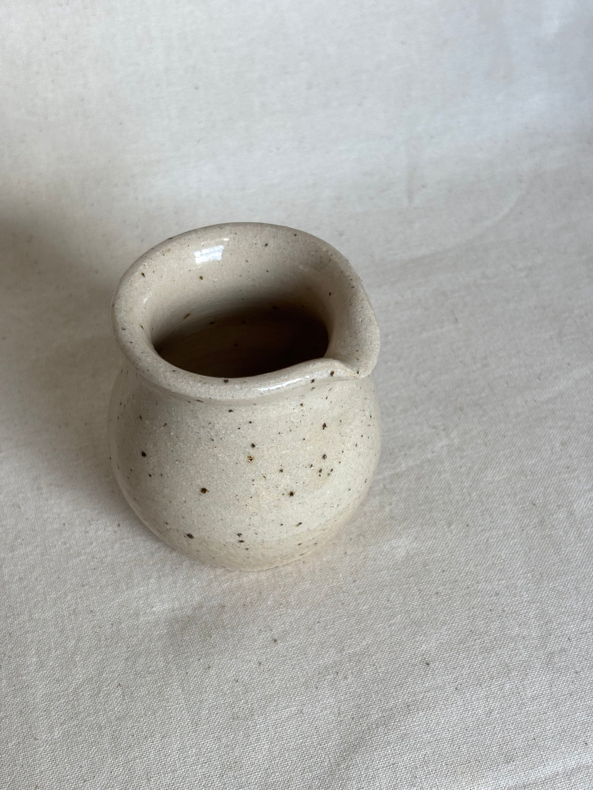 Mini milk jug - clear glaze