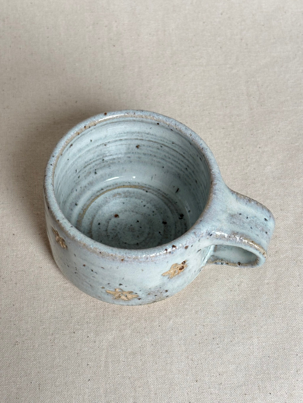 Espresso cup with flower detailing