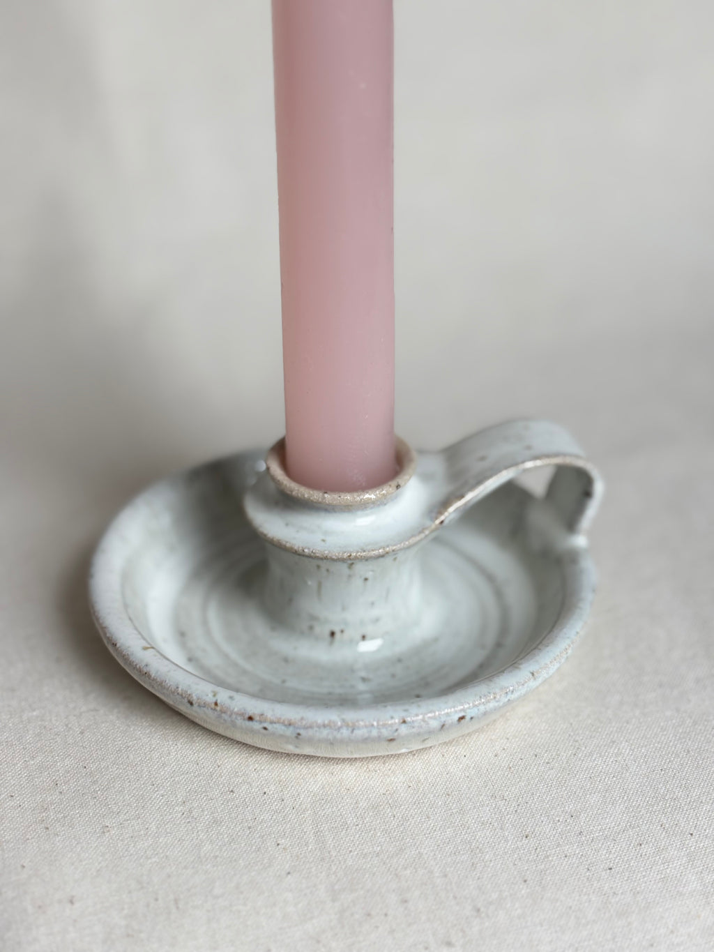 Candlestick holder in snow
