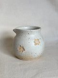 Small mulk jug - beige with flower detail